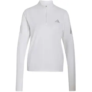 Maillot manches longues 1/4 zip femme adidas Iconic Adi365 Blanc S