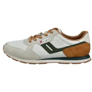 Baskets homme Bugatti Ref 65194 Ecru pas cher