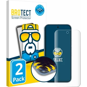 BROTECT - Screenprotector voor Google Pixel 9 Pro - Folie Beschermfolie transparant volledig dekking - (2 Stuks) pas cher