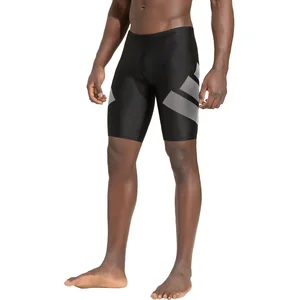 Adidas Performance Big Bars Lange Zwembroek - Heren - Zwart pas cher