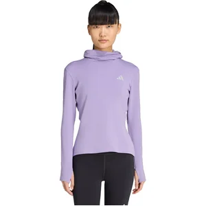 Adidas Performance Adi365 Running Essentials Winterised Hooded Sportjack Met Lange Mouwen - Dames - Paars