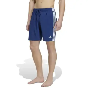 Adidas Sportswear 3-Stripes Zwemshort 8-Inch - Heren - Blauw pas cher