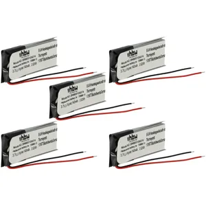 vhbw 5x Batterie remplacement pour Jabra AHB371030PA, 73366-01, 70868-... pas cher