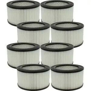 Comparateur de prix : Vhbw - 8x filtre compatible avec Dicogar 1200W aspirateur de cendres -...