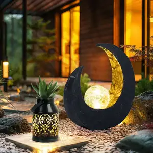 NOWA Décoration de jardin lumière solaire led pot de fleur planteur lu... pas cher
