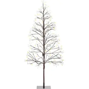 Beliani LONKARI - LED kunstkerstboom - Bruin - PVC pas cher