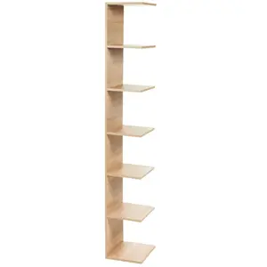 BELIANI Bibliothèque Murale Eston 190 Cm Marron Clair pas cher