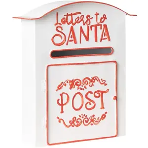 ESPOO - Kerstbrievenbus - Wit - Metaal