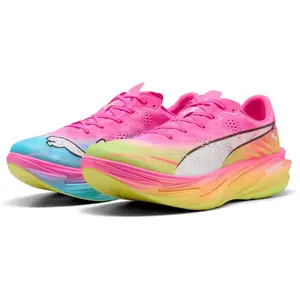 Comparateur de prix : Chaussures Puma Deviate NITRO Elite 4 Rose Jaune SS26, Taille 44 - EUR