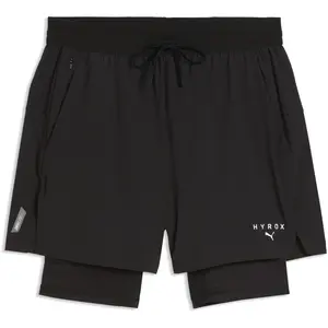 Puma, Hommes, Bas de sport, M x HYROX DRYELITE 2in1 SHORT (XL), Noir pas cher