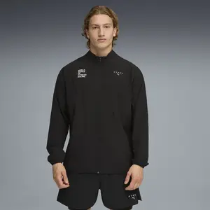 Puma, Hommes, Veste de running, M X Hyrox Dryelite Warm Up Jacket (XL), Noir, XL