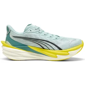 Comparateur de prix : Chaussures Puma Deviate NITRO 4 Bleu Jaune SS26 Femme, Taille 38 - EUR