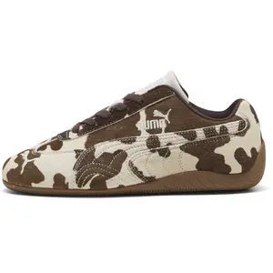 PUMA Speedcat motif vachette Femme - Crème, Crème 38 pas cher