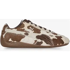 PUMA Speedcat motif vachette Femme - Crème, Crème 36 pas cher