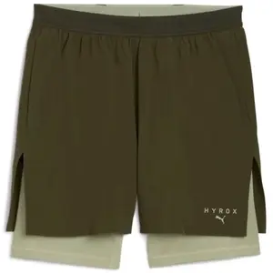 Puma, Hommes, Bas de sport, M x HYROX 2in1 TRAIN SHORT (M), Vert, MVendu parcdiscount