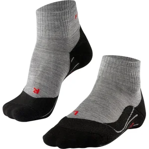 FALKE TK5 Short Wandelsokken anti blaren, lichte padding merinowol sportsokken dames grijs - Maat 41-42 pas cher