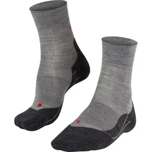 FALKE RU4 Wool Hardloopsokken anti blaren, gemiddelde padding merinowol sportsokken dames grijs - Maat 35-36Vendu parbol