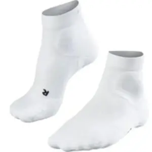 FALKE TE2 Short Tennissokken anti blaren, medium padding katoen sportsokken dames wit - Maat 35-36