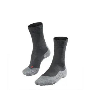 FALKE TK5 Wandelsokken anti blaren, lichte padding merinowol sportsokken dames grijs - Maat 41-42 pas cher