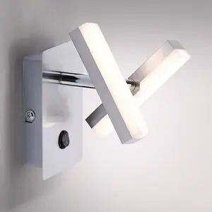 Leuchten Direkt, Applique + plafonnier, Applique murale en acier2xLEDB... pas cher