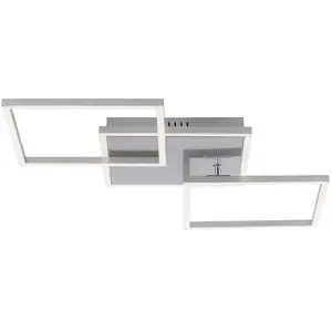 Leuchten Direkt Paul Neuhaus amanda - Plafondlamp - 3 lichts - L 64 cm - Staal pas cher