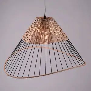 Paul Neuhaus treccia - Hanglamp - 1 lichts - Ø 48 cm - ZwartVendu parbol