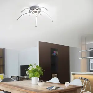 Leuchten Direkt, Applique + plafonnier, Plafonnier en acier5xLEDBoard/3lumière intérieureIP20 (290 lm) pas cher