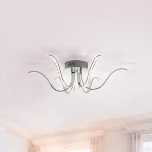 Leuchten Direkt, Applique + plafonnier, LDPlafonnierVALERIEchromé (500 lm) pas cher