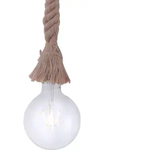 Leuchten Direkt Plafonnier vintage en corde 15481-18 - Éclairage rétro pour la maison, la chambre pas cher
