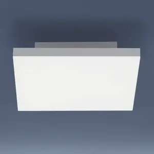 LeuchtenDirekt Panneau LED sans cadre 29,5 x 29,5 cm, CCT blanc chaud blanc froid, télécommande à intensité variable, CANVAS, noir pas cher