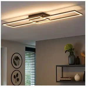 Paul Neuhaus - Plafondlamp Iven 101 x 20 cm zwart pas cher
