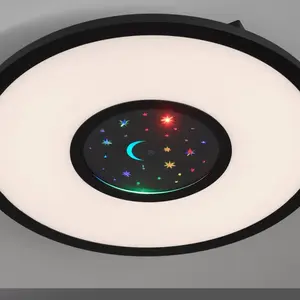 Astro Plafondlamp LED zwart d:40cm 2700-5000k+RGB - Modern - Leuchten ...Vendu parbol