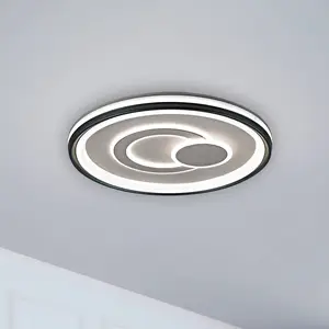 Just Light, Applique + plafonnier, MINELLI LED Deckenleuchte Warmweiss Dimmbar 35W weiss 14334-16