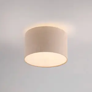 Just Light, Applique + plafonnier, Deckenleuchte Duro E27 Beige (E27)