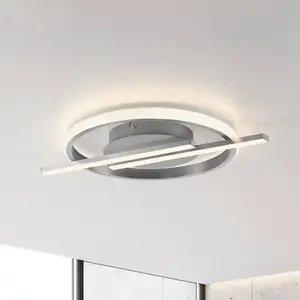 JUST LIGHT Plafonnier LED 14130-55 acier, 17,5 W, 2100 lm, 3000 K, Dimmable pas cher