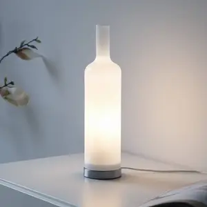 Just Light, Lampe de table, BOTTLE Tischleuchte E14 max.max. 25W weiss... pas cher