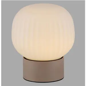 Just Light, Lampe de table, NAMI LED Tischleuchte Warmweiss Dimmbar 5W sand 15175-39 pas cher