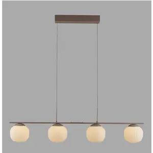 Just Light, Suspension, NAMI LED Pendelleuchte Warmweiss Dimmbar 20W 4-fach sand 15179-39 pas cher