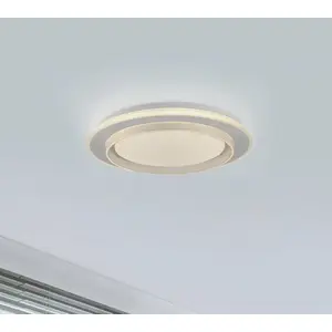 Just Light, Applique + plafonnier, LED Deckenlampe LAGO CCT dimmbar Fernbedienung rund 30min Timer, CCT (2700 lm) pas cher