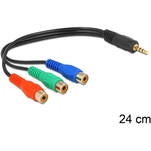 DeLOCK câble vidéo - vidéo composante - 24 cm pas cher