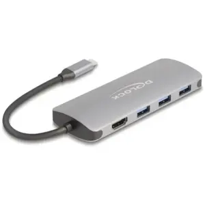Delock 64323 Hub USB-C 7P 10Gbps HDMI PD 90W pas cher