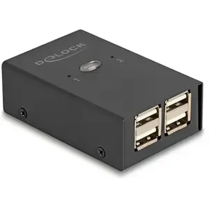 Delock Switch USB 2.0 pour 2 PC vers 4 appareils, Hub pas cher