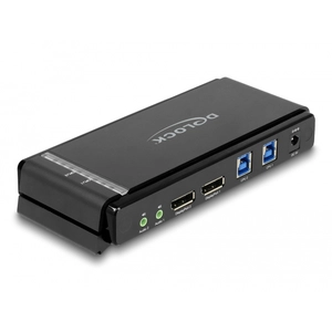 DeLock Commutateur KVM DisplayPort 1.4 - 2 ordinateurs (8K@60Hz) pas cher