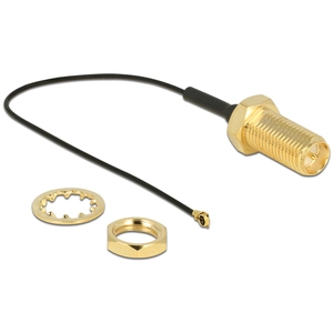 Delock - Câble d'antenne - RP-SMA (F) pour MHF4 (M) - 10 cm - coaxial ... pas cher