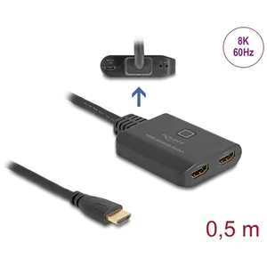 Delock Commutateur HDMI 2 x HDMI in vers 1 x HD, Hub pas cher