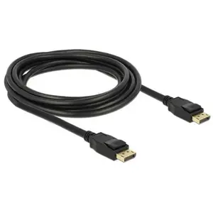Delock - Câble DisplayPort - DisplayPort (M) pour DisplayPort (M) - 3 m - verrouillé - noir pas cher