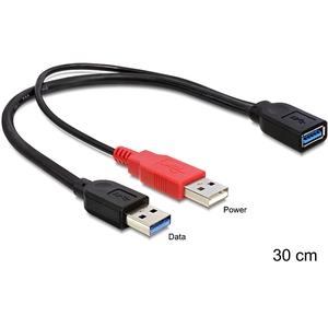 Comparateur de prix : Cable usb Y-Anschl USB3.0 a - 2x a Bu/St 0,30m (83176) - Delock