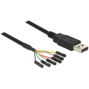 Delock adaptateurcâble usb > seriell-ttl 6 pin pinheader femelle - einzeln 1,8 m (3,3 v), 83787 pas cher