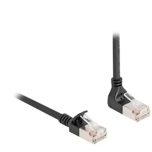 Delock RJ45 câble de réseau Cat.6A S/FTP fin coudé 90° haut / droit 3 ... pas cher