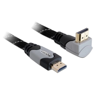 Delock câble High Speed HDMI Ethernet Type-A vers Type-A coudé 4K 1m pas cher